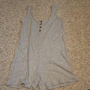Madewell Heather Gray Knit Romper